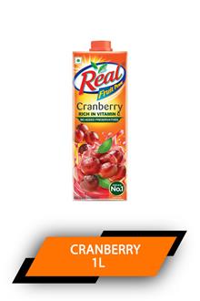 Real Fruit Cranberry 1l